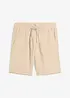 Bermuda en gaze de coton avec taille élastiquée, bonprix