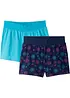 Lot de 2 shorts en jersey 100% coton, bonprix