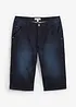Long bermuda en jean extensible, Regular, bonprix