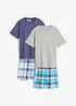 Lot de 2 pyjashorts en coton doux, bonprix
