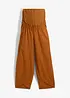 Pantalon de grossesse avec bandeau, en lin et coton, bonprix
