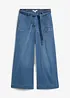 Jean large raccourci, taille haute élastiquée, bonprix