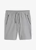 Bermuda sweat avec poches latérales zippées, bonprix