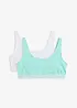 Lot de 2 brassières en coton, bonprix