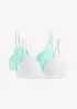 Lot de 2 soutiens-gorge push-up coton sans armatures, bonprix
