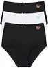 Lot de 3 slips coton taille haute, bonprix
