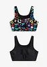 Lot de 2 hauts de bikini brassière, bonprix