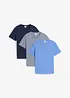 Lot de 3 T-shirts col V, bonprix