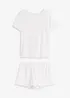 Pyjashort en jersey pointelle, bonprix