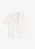 Chemisier cropped à manches courtes en popeline de coton, bonprix