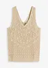 Top en maille ajourée, bonprix