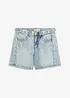 Short en jean taille mi-haute, peu extensible, bonprix