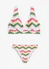 Bikini (ens. 2 pces) avec brassière à col V, bonprix