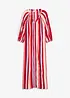 Robe caftan rayée en viscose texturée, bonprix