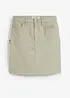 Mini-jupe en coton extensible, bonprix