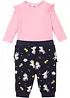 Body manches longues + pantalon sweat bébé (Ens. 2 pces.) coton, bonprix
