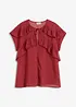 Blouse en crêpe à volants, bonprix