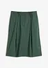 Jupe midi en popeline de coton, bonprix