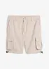 Bermuda cargo à taille élastiquée, Regular, bonprix