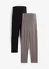 Lot de 2 leggings de grossesse, longueur 3/4, bonprix