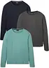 Lot de 3 T-shirts manches longues, bonprix