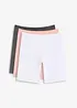 Lot de 3 boxers femme longs en coton extensible, bonprix