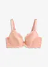 Soutien-gorge push-up avec bonnets satinés, bonprix