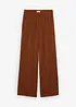 Pantalon palazzo léger et texturé, bonprix