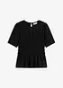 T-shirt avec smocks, bonprix