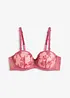 Soutien-gorge balconnet avec dentelle florale, bonprix