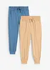 Lot de 2 pantalons de jogging 100% coton, bonprix