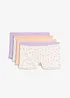 Lot de 4 boxers coton femme, bonprix