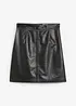 Mini-jupe en cuir d’agneau nappa, bonprix