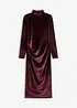 Robe midi en velours doux, bonprix