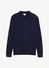 Pull polo en fine maille avec laine mérinos, slim, bonprix
