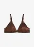 Soutien-gorge bralette triangle en matière brillante, bonprix