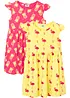 Lot de 2 robes en jersey 100% coton, bonprix