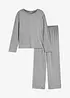 Pyjama doux en jersey pointelle, bonprix