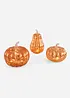 Figurines déco LED citrouilles (ens. 3 pces), bonprix