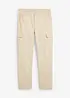 Pantalon cargo droit en toile de coton, loose, bonprix