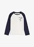 T-shirt manches longues raglan 100% coton, bonprix
