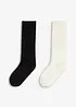 Lot de 2 paires de chaussettes douillettes à large revers, bonprix