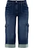 Jean 3/4 cargo stretch, taille normale, bonprix