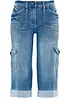Jean 3/4 cargo stretch, taille normale, bonprix