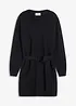 Robe courte en maille avec laine et ceinture, bonprix
