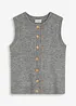 Gilet sans manches en maille, bonprix