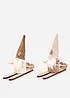 Set de 2 lutins skieurs, bonprix