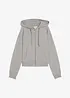Sweat zippé oversize, bonprix