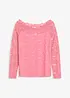 T-shirt manches longues en dentelle, bonprix