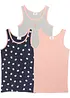 Lot de 3 débardeurs fille avec coton doux, bonprix
